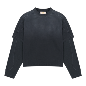 Black Double Layered Long Sleeve