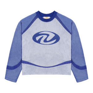 Blue Mesh Long Sleeve