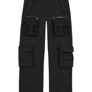 Black Net Cargo Pants 2.0