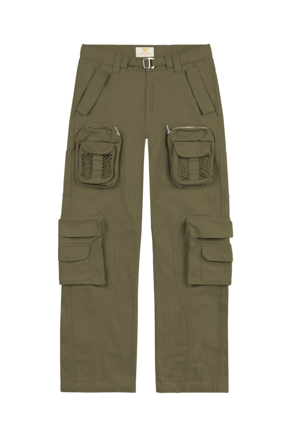 Green Net Cargo Pants 2.0