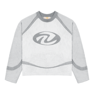 Grey Mesh Long Sleeve