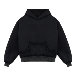 Black Double Layered Hoodie