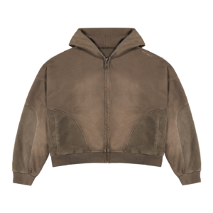 Mud Brown Zip Hoodie