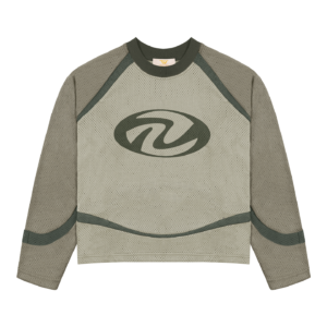 Olive Mesh Long Sleeve