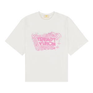 White "TRV FM" Tee