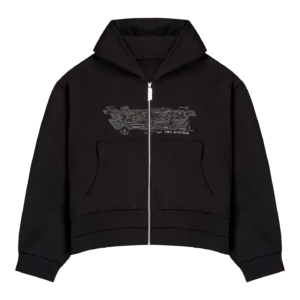 Black Mecha Zip-Hoodie